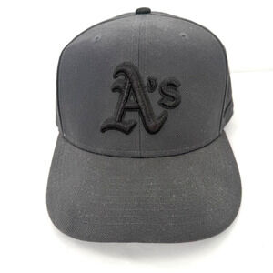 Oakland Athletics Nike True Snapback Hat MLB Black Structured Flat Brim OSFM
